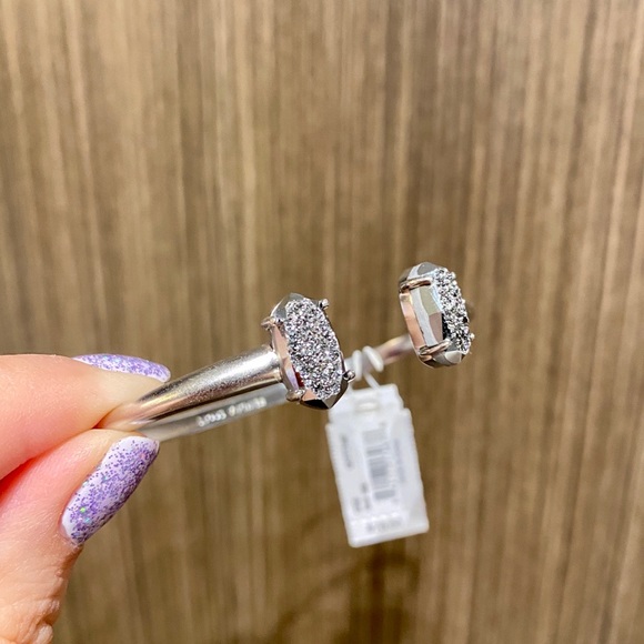 [SOLD] Kendra Scott Edie Bracelet Platinum Drusy - Picture 3 of 5